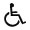 easy access (for wheelchairs)